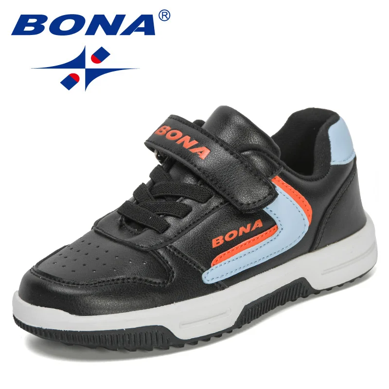 BONA 2022 New Designers Brand High Quality Running Shoes Children Non-slip Flat Sneakers Kids Sports Shoes Jogging Footwear Soft