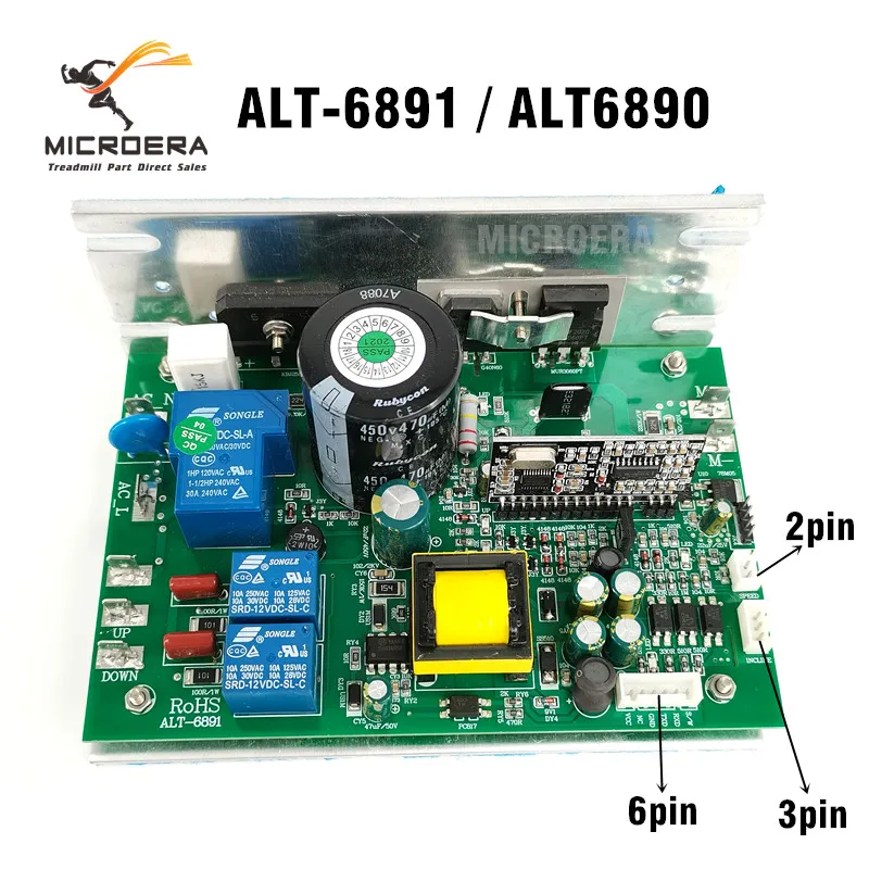 ALT-6891 ALT-6890 Treadmill Controller Control board ALT6890 ALT6891 for YIJIAN 8008ES & SHUA power supply board Circuit board