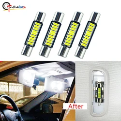 White 28mm 29mm 31mm 4014 SMD Fuse Vanity Mirror Light Bulb Festoon 6614 Fuse LED Light 6641 Car Interior Sun Visor Vanity Light