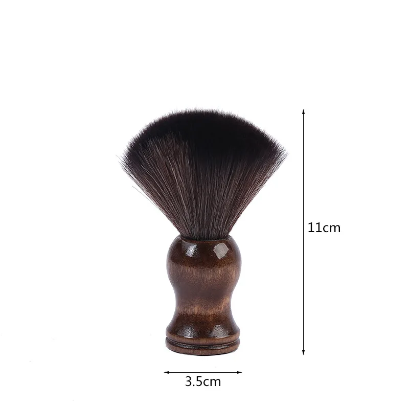 Retro homem escova de barbear madeira 100% para navalha dupla borda segurança em linha reta clássico segurança navalha escova presente