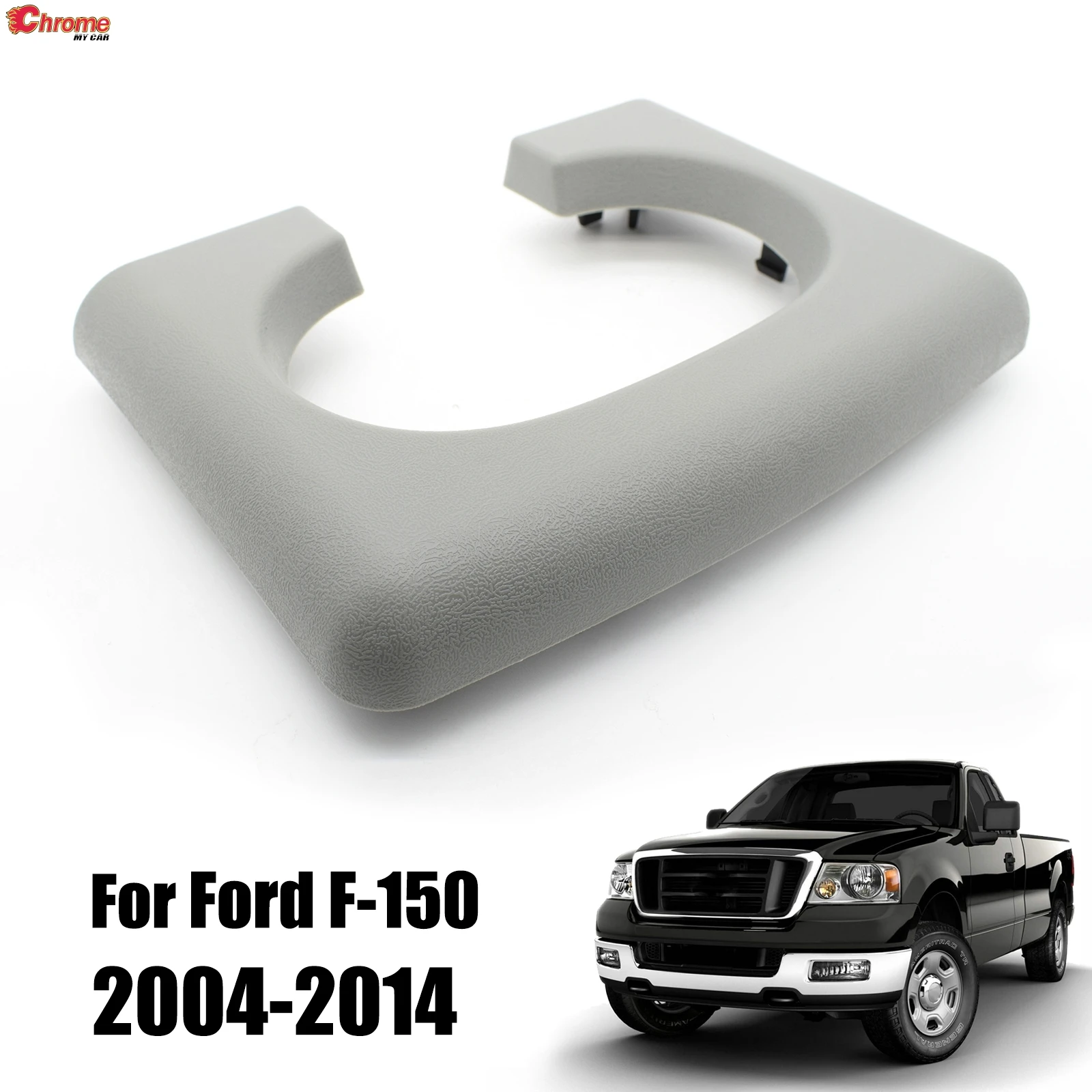 For Ford F-150 F150 Center Console Cup Pad Armrest Replacement Tan Bench Seat Light Grey 2004 2005 2006 2007 2008 2009-2013 2014