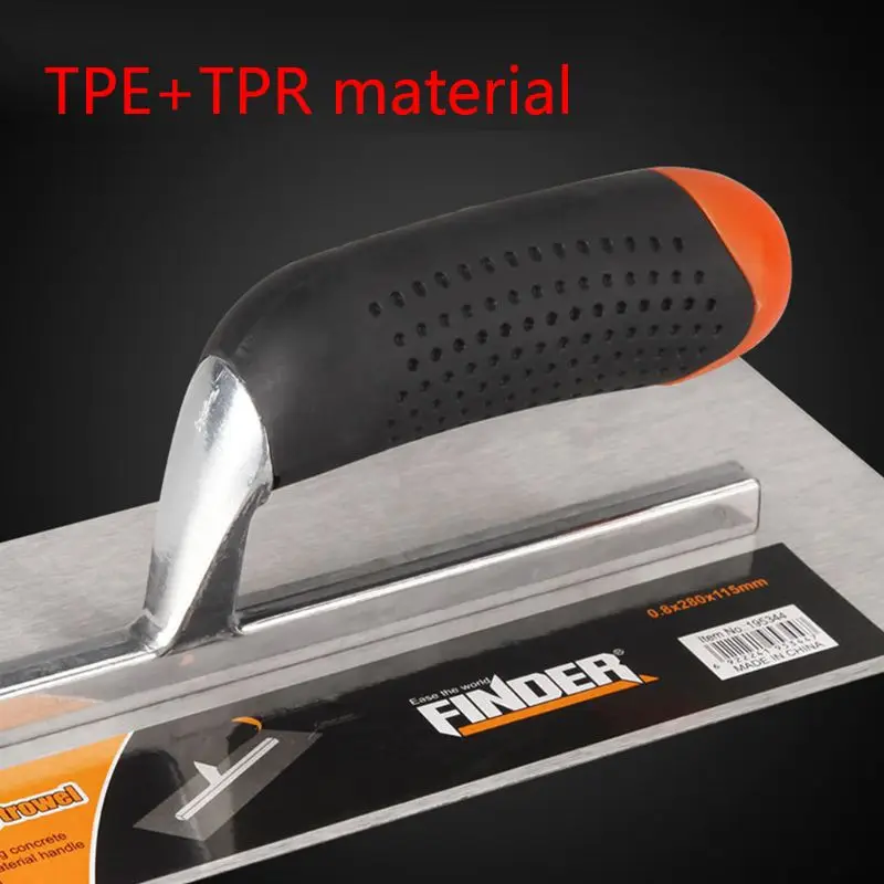 Durable Carbon Steel Concrete Acabamento Float Trowel para Casa, Room Decoration Kit, Ferramentas de canteiro de obras, 280x 115mm