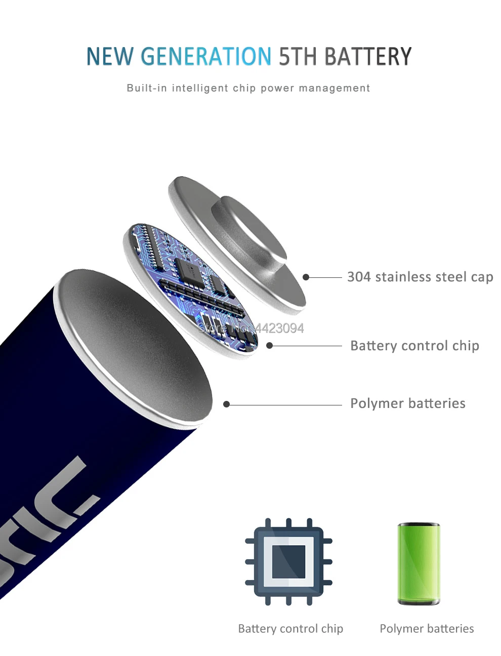 jugee 2pcs 1.5v 2000mah lithium AA usb rechargeable 3000mWh Li-polymer li-ion polymer lithium battery +1 USB Charger