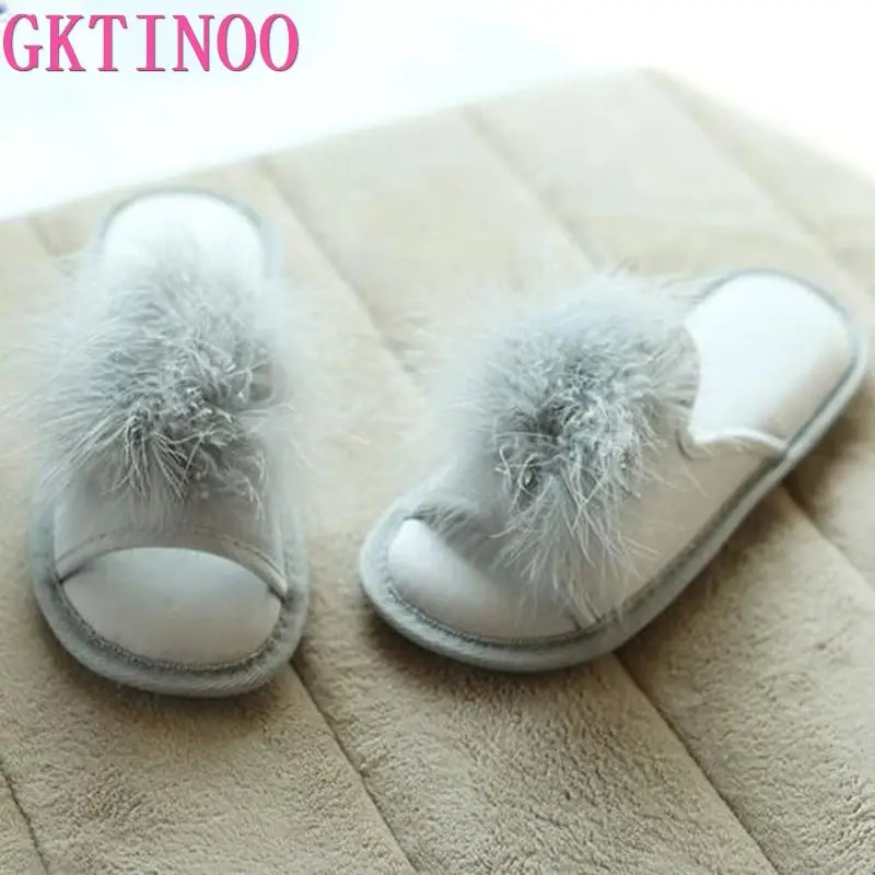 GKTINOO Cute Women Slippers Home Indoor Women House Shoes Summer Ladies Slides