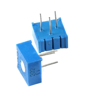 10pcs/lot 3266W Top adjustment Multi-turn precision adjustable resistor / potentiometer 1K 2K 5K 10K 20K 50K 100K 200K 500K 1M