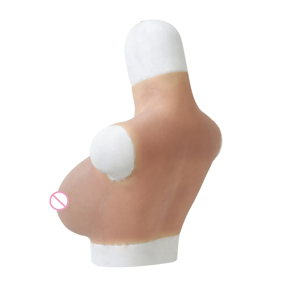 KnowU E Cup F Cup G Cup Ngực Silicone Tạo Thành Một Nửa Cơ Thể Chắc Chắn Phù Hợp Với Cho Chuyển Giới Kéo Nữ Hoàng Crossdresser Không núm Vú