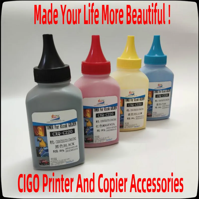 Imagem -03 - para Samsung Clp500 Clp-510 Clp-515 Clp-550 Clp600 Clp 500 510 515 550 600 Xerox 6100 Impressora a Cores pó de Toner Refil Kit