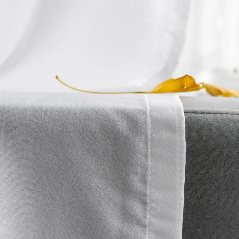 Best Quality 100% Privacy Solid White Sheer Tulle Curtains for Living Room Bedroom Decoration Luxurious Window Voiles Curtain