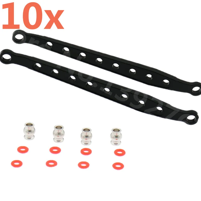 

10x CNC RC Cars Parts AX80083 AX30792 Front / Rear Upper / Lower Chassis Links Set For 1/10 Axial Wraith AX90018 AX90020 AX90031