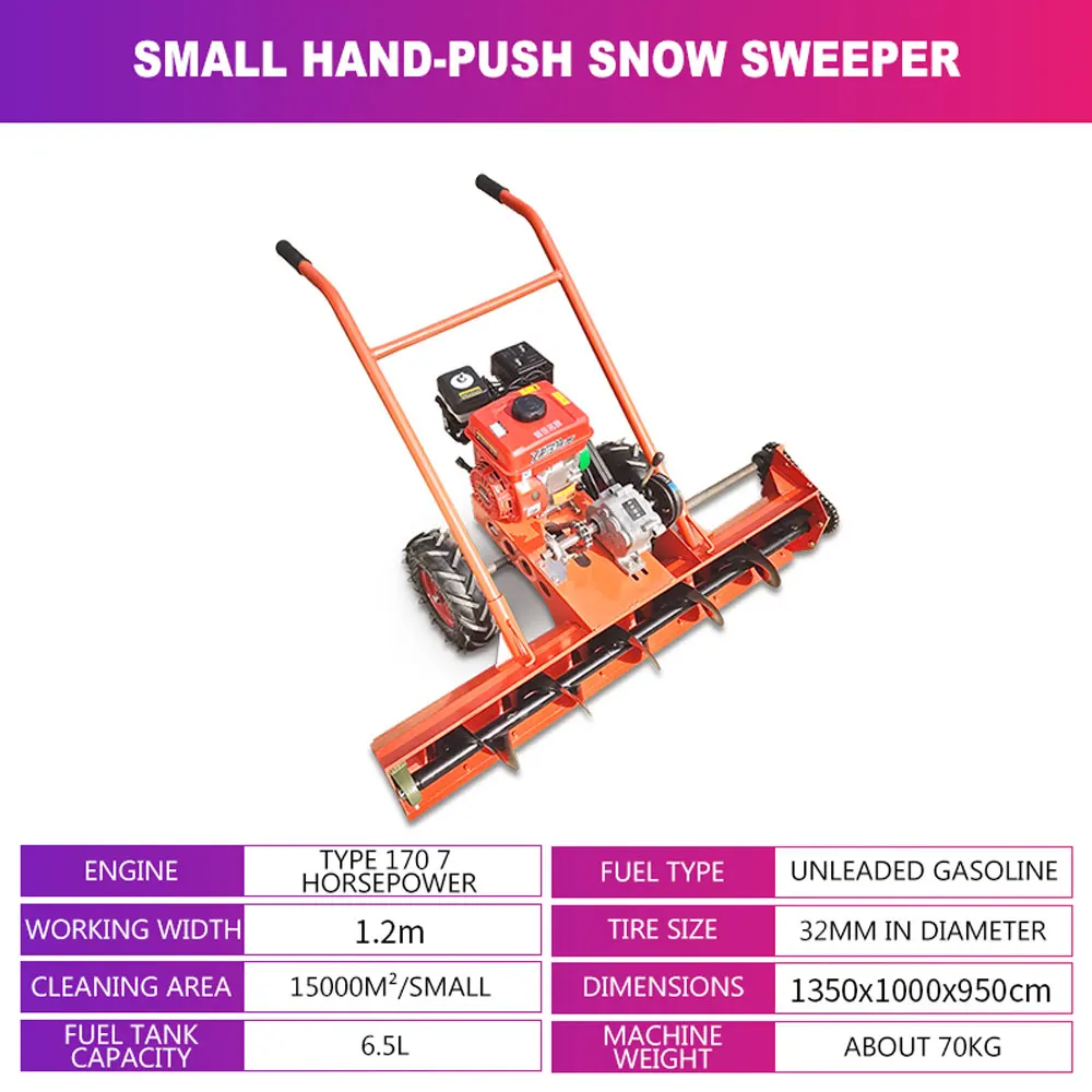 Small Electric Snowplow Snow Shoveling and Outdoor Snow Removal for Self-propelled Residential Housing Estates
