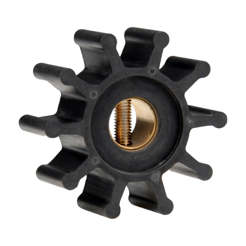 Water Pump Impeller for Jabsco Johnson Yanmar 18653-0001 09-810B 128990-42200 10 Blades Black Rubber Diameter 50mm