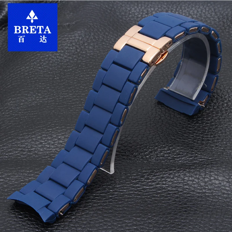 BRETA سيليكون المطاط حزام حزام أماني ل AR5920 AR5906 AR5905 AR5858 5943 | 5941 | 5867 | 5981 20 23 مللي متر مربط الساعة
