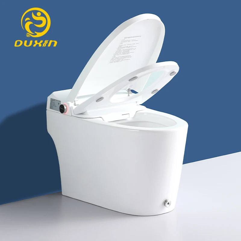 

Intelligent toilet All-in-one intelligent toilet can voice play 110V available fully automatic flush instant heating kick flush