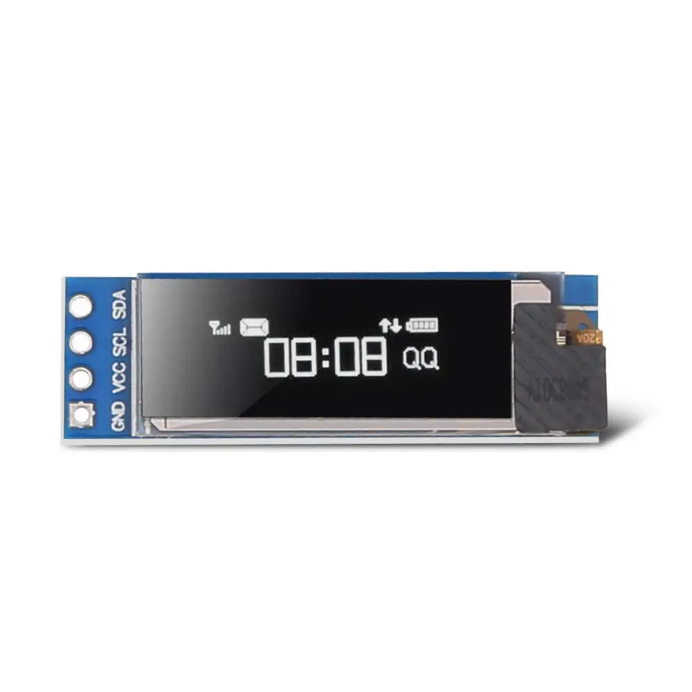 0.91 OLED I2C Display Module IIC 0.91 inch I2C SSD1306 LED DC Display Module Blue I2C LCD 128x32 Screen Driver