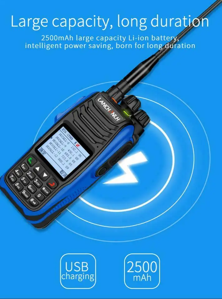 Imagem -03 - Walkie Talkie de Banda Dupla Uhf Vhf Aprs Posicionamento Gps Bluetooth