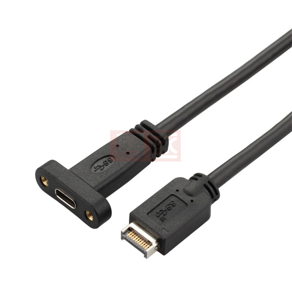 USB3.1 USB 3.1 전면 패널 헤더 유형-e 유형 E - USB-C 유형-C C 암 연장 케이블(패널 장착 나사 포함)