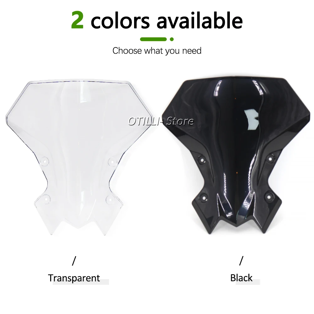 Motorcycle Windscreen Windshield Covers Screen 2 colors Lens Motorbikes Deflector For Kawasaki Z900 Z650 Z 900 650 2020 - 2023