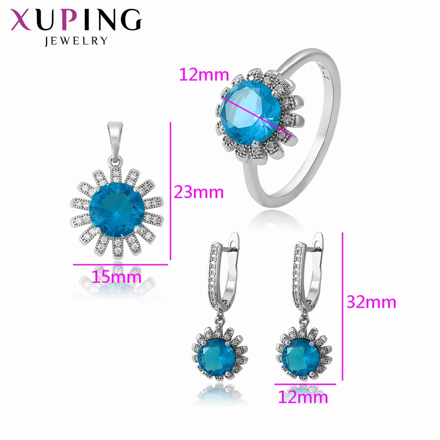 Xuping Fashion Temperament Set for Girl Women Sweet Jewelry Sets Gift 63085