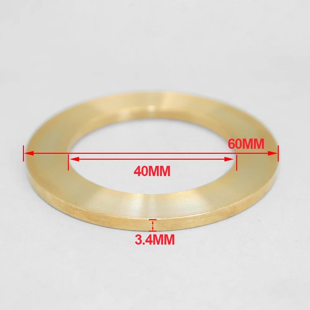 SHDIATOOL-Junta de arandela de cobre para diferentes diámetros, anillo de sello plano, anillo reductor de hoja de sierra, 60mm-40mm, 1 unidad