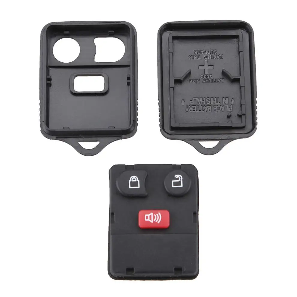 1 Chiếc Bền Đen 3/4 Nút Khóa Nòng Thay Thế Khóa Từ Xa Fob Vỏ Ốp Lưng Phù Hợp Cho Xe Phong Cách Mới