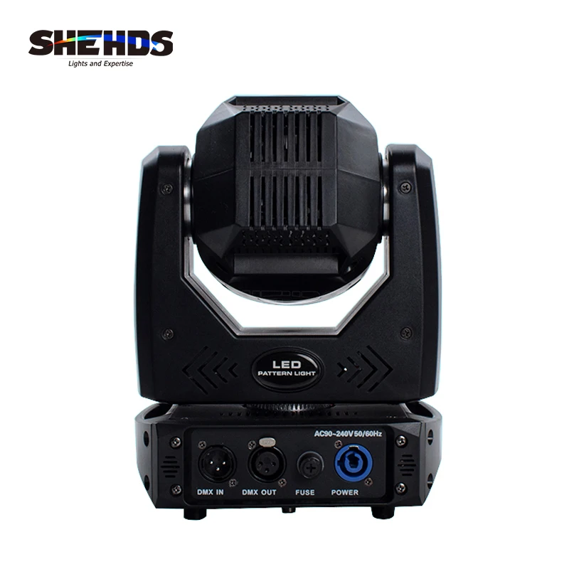 SHEHDS LED Spot 80W With Threer-Prism Gobo Moving Head Light Party Dj Equipment Bar Light KTV Bar Stage Lighting Effect