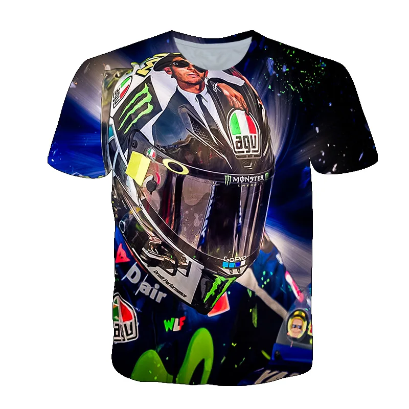 3D Motorcycle Racing Scene graphic t shirts For Men Fashion Cool Style Personality Print T-shirt Summer Trend hip hop Streetwear