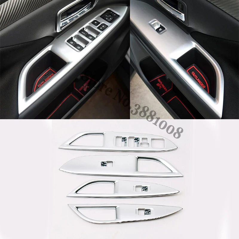 

Для Mitsubishi Outlander 2013to2017 ABS кнопки внутренней двери подлокотника стеклоподъемника защитный декоративный чехол отделка автомобильные наклейки
