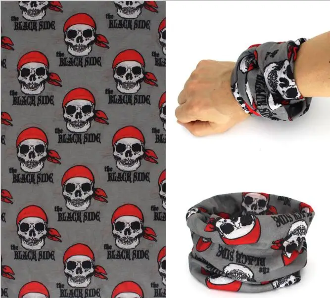 Skeleton Skull Bandana Ski Skull Cycling Ghost Scarf Neck Bandanas Ski Halloween Sport Hiking Scarves