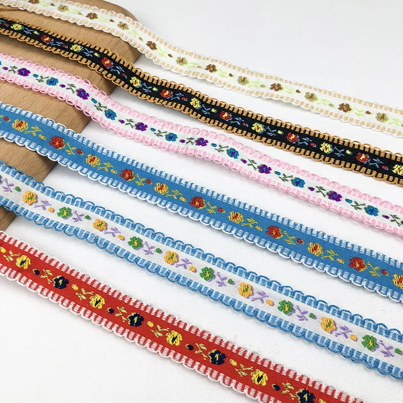 3 Yards/ 2cm Ethnic style lace Hanfu border embroidery jacquard ribbon Garment accessories lace