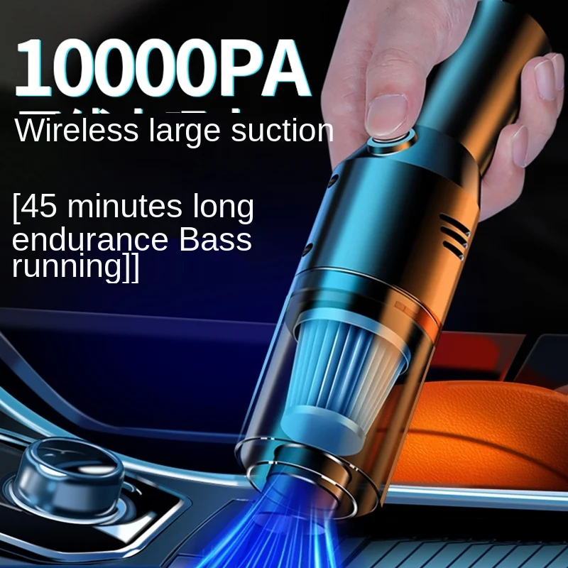 10000pa car wireless vacuum cleaner hand-held gun-toting car high-power charging vacuum cleaner