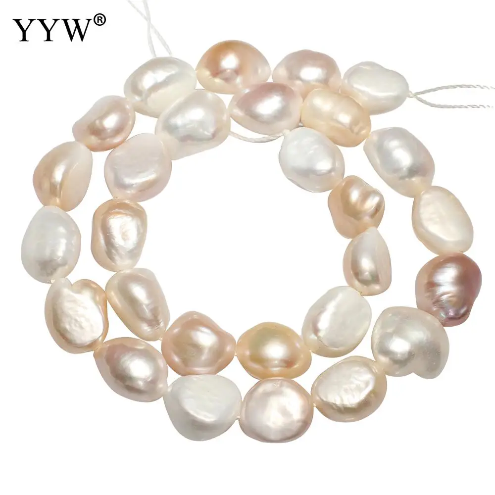 

Cultured Baroque Freshwater Pearl Beads Natural Mixed Colors 12-13mm Bead DIY Material Fit Necklace Bracelet Jewelry Making