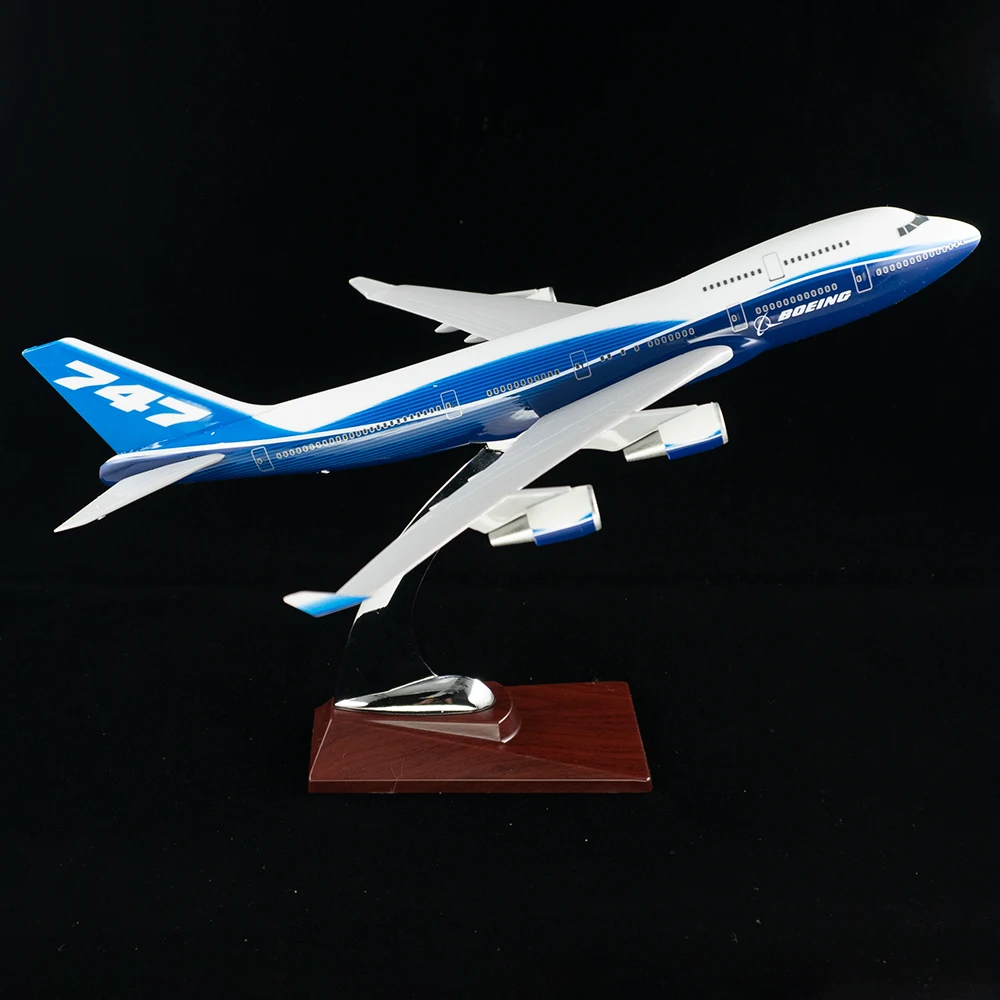 

32cm Boeing 747 Prototype Miniature Aircraft Model B747 Airplane Toy Children Kids Gift for Collection