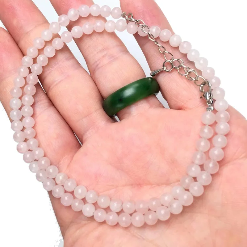 4mm necklace and bracelet dual purpose jewellery Tiger Eye Tourmaline Amazonite Agates crystal quartz 40CM length