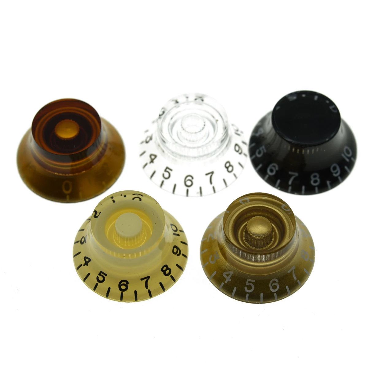 

KAISH USA/Imperial Spec LP Guitar Bell Knobs 24 Fine Spline Top Hat Knobs for Gibson Les Pauls or CTS Pots