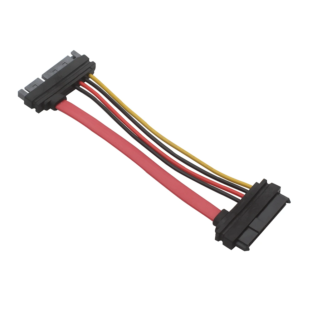 10cm SAS to SATA,SFF-8482 SAS 29 Pin to SATA 22Pin Hard Disk Drive Raid Extension Cable with 15 Pin SATA Power Port SFF-8482 SAS