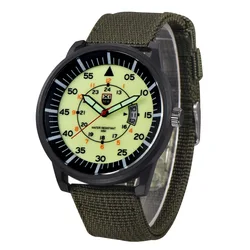 2020 XINEW Watches Men Military Sports Watches Luminous Number Fashion Green Nylon Strap Watch Men Quartz Watches heren horloge