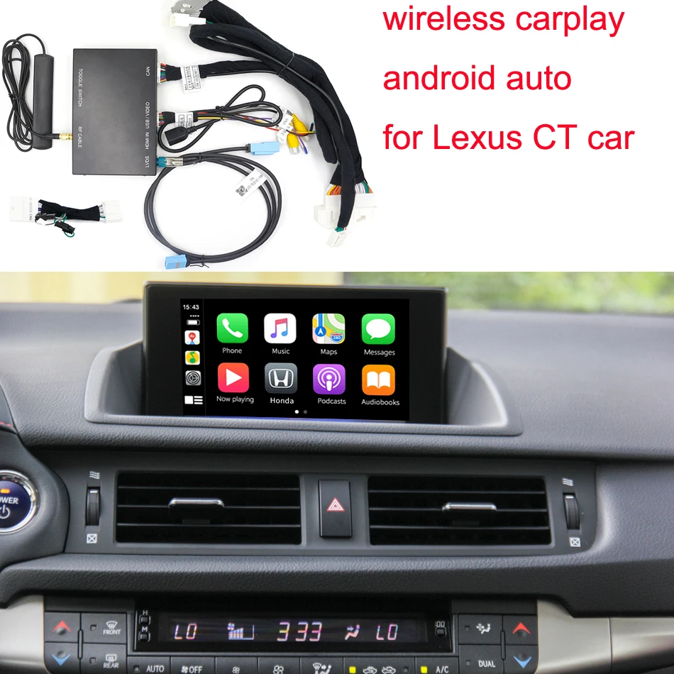 Carplay Wireless dla Lexus CT CT200 2014-2020 Android Auto Airplay AutoLink interfejs samochodowy