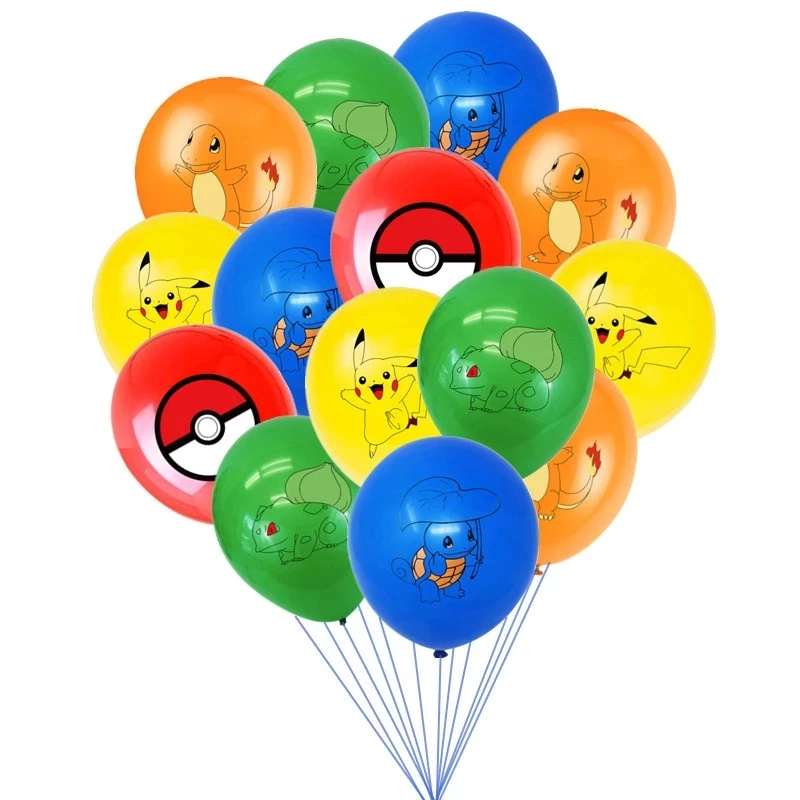 Pokemon na imprezę tematyczną lub urodzinową dostarcza ozdoby do balonu chorągiewki na tort zaproszenia na prezent stół tło baner zabawka dla chłopca