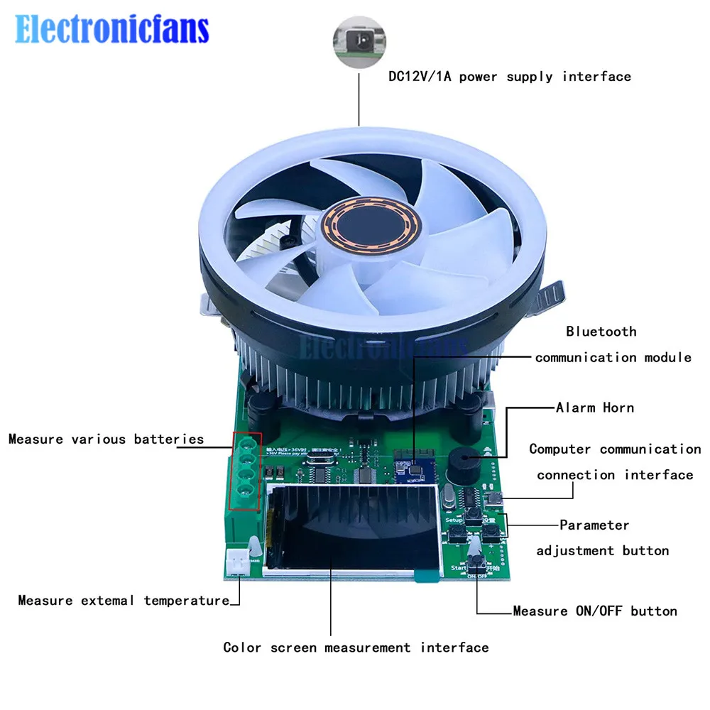 DL24 150W DL24P 180W DC USB Tester Electronic Load Battery Tester Lithium Battery Capacity Monitor Discharge Charge Power Meter