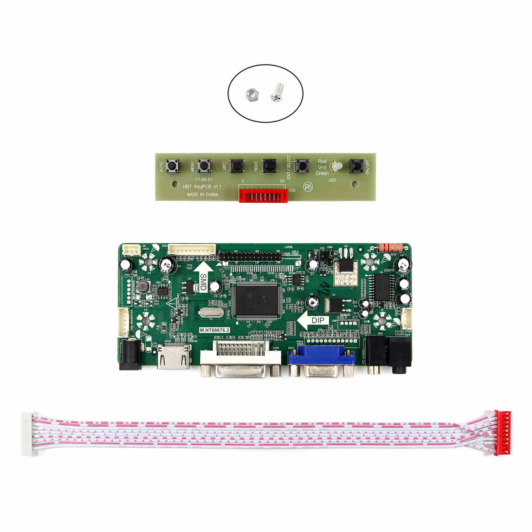 ألواح HDMI وVGA لآلات Arcade 1up ، M170ETN01.1 ، 4.0 ، DVI ، 17in ، 1280x1024