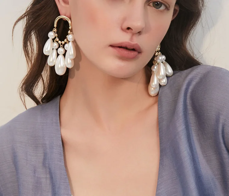 2023 trend Simple earrings tassel Stud Unusual earrings long section of fashion jewelry for women