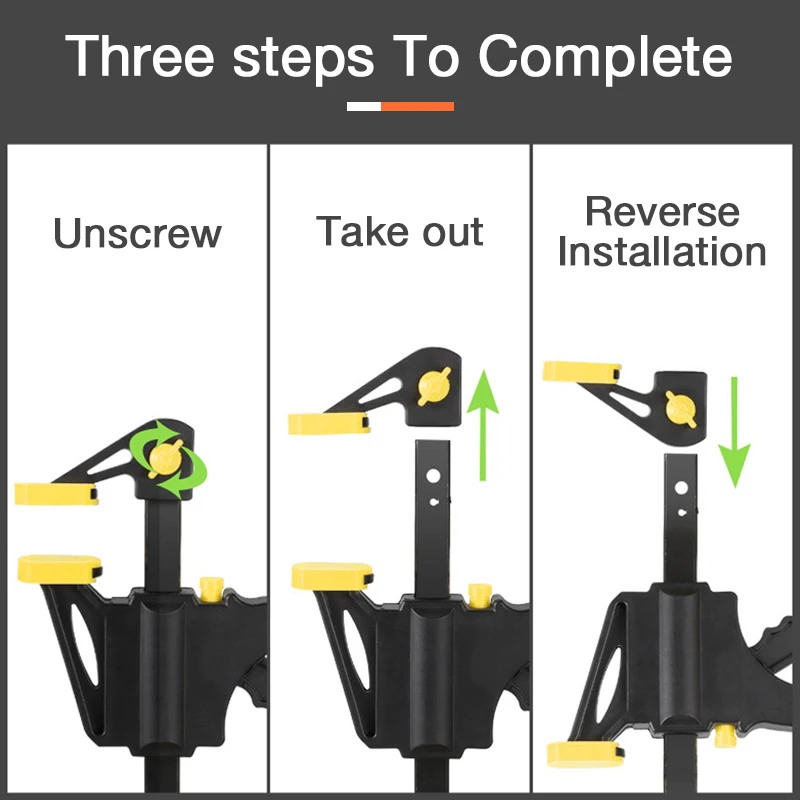 DTBD 4นิ้ว Fast Ratchet F-Clamp งานไม้ทำงาน Rod Clamp Kit งานไม้ย้อนกลับหนีบ F-Clamp DIY มือเครื่องมือ