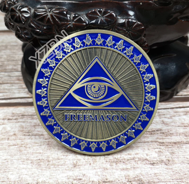 Masonic Auto Car Badge Emblems mason freemason BCM39 Eye 3''  exquisite paint technique personality decoraction