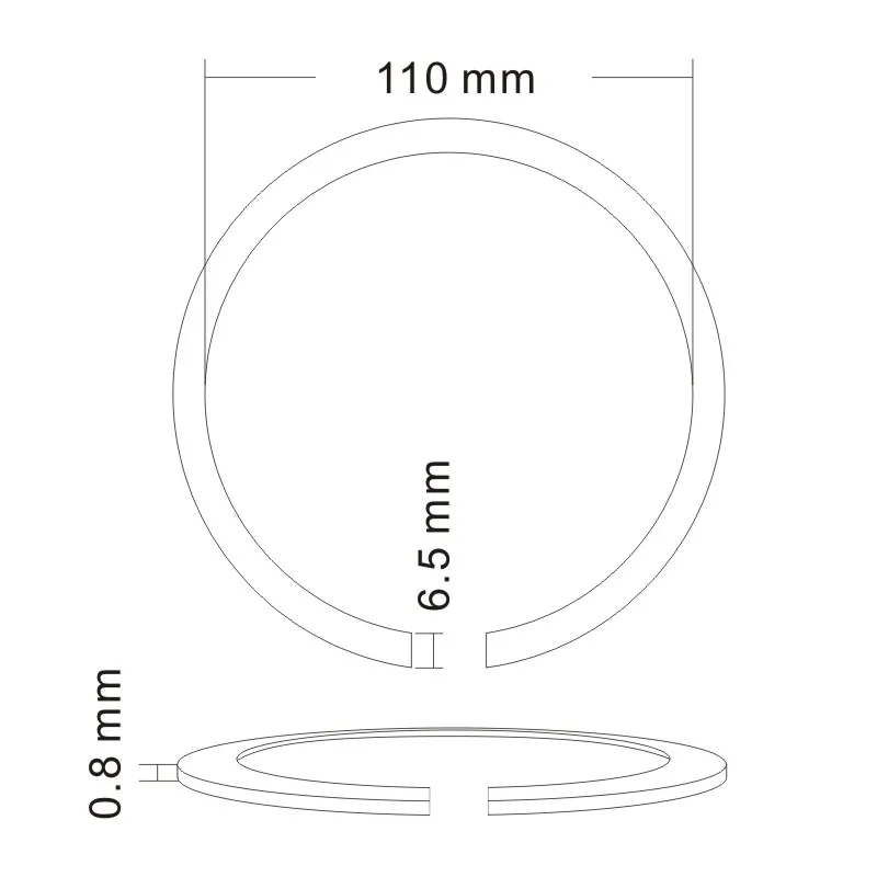 110x6.5mm Acoustic Guitar Sapele Basswood Soundhole Rosette Inlay Guitar Body Project Parts