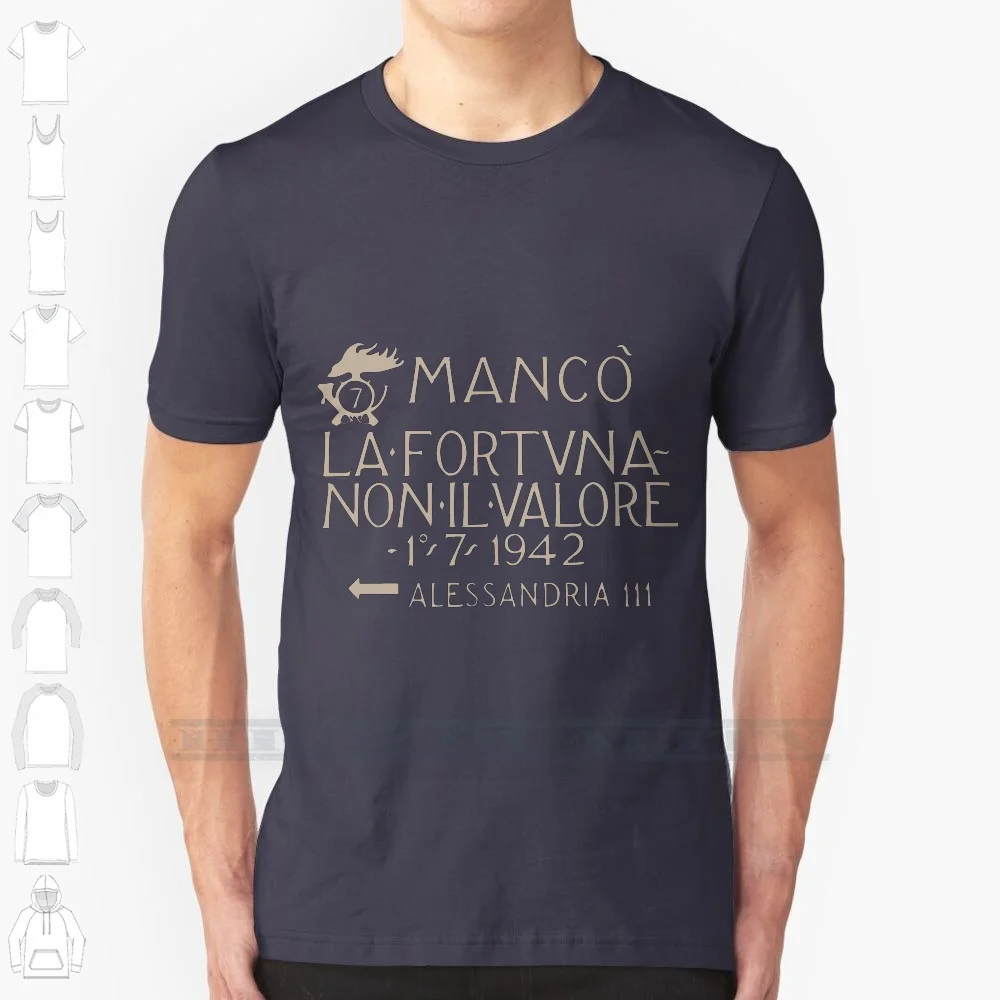 El Alamein 100% Cotton T Shirt El Alamein Italian Monument Ww2 Battle Afrikakorps Rommel Allied North Africa Egypt Tee Short