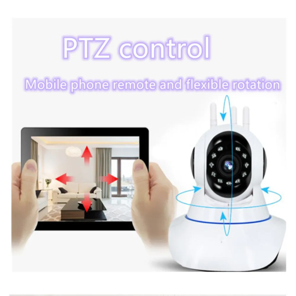 1080P HD wireless WIFI network camera HD infrared LED night vision wide angle shooting two-way voice for Android iOS system