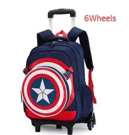 kids wheeled backpack for boys school bag with wheels Children School trolley bags travel luggage School Rolling backpack Bags