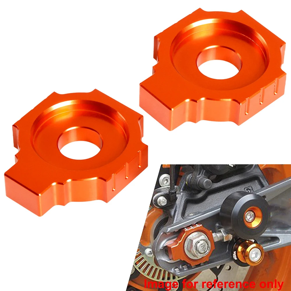 

Motorcycle Rear Axle Spindle Chain Adjuster Blocks Tensioner For KTM 125 200 390 Duke 2011-2018 RC125 RC200 RC390 2014-2018