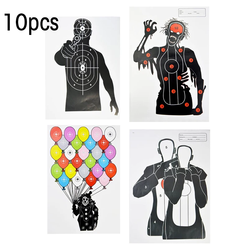 10Pcs Archery Shooting Targets Paper Game High Quality 12x17inch Hunting Practice Archery Accessory