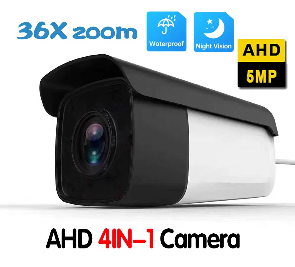 5MP 2MP AHD 36x zoom Auto Cruis 4pcs Array Infrared Led Outdoor Waterproof Optical Zoom CVI TVI CCTV Box Camera